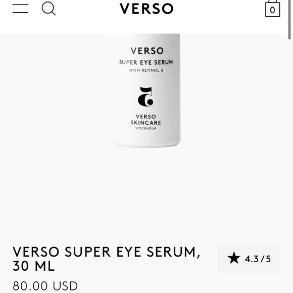 VERSO Skincare Super Eye Serum with Retinol 8 - Picture 2 of 5